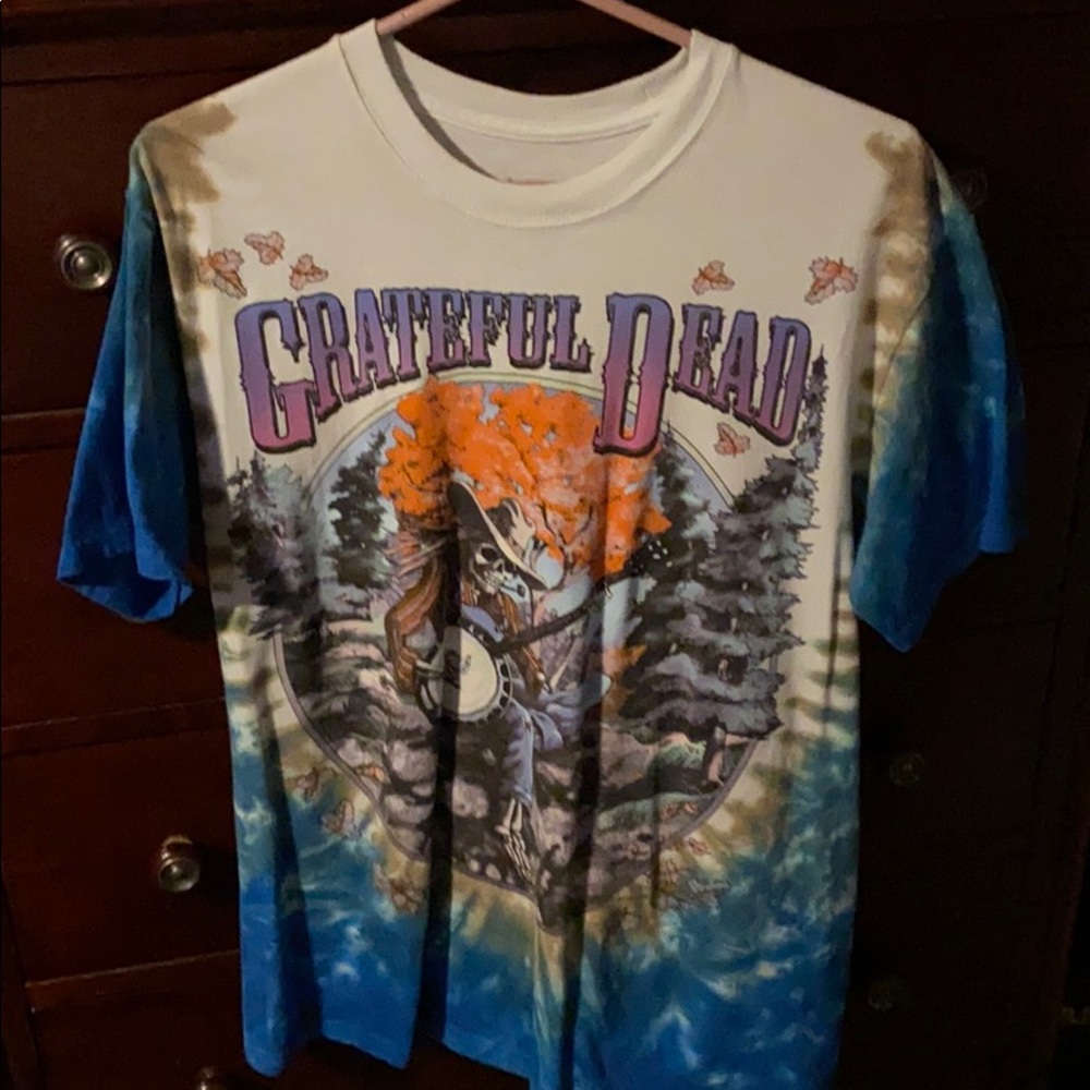 Tie Dye Grateful Dead Banjo Shirt